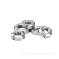 Keluli tahan karat DIN1804 Slotted Round Nut